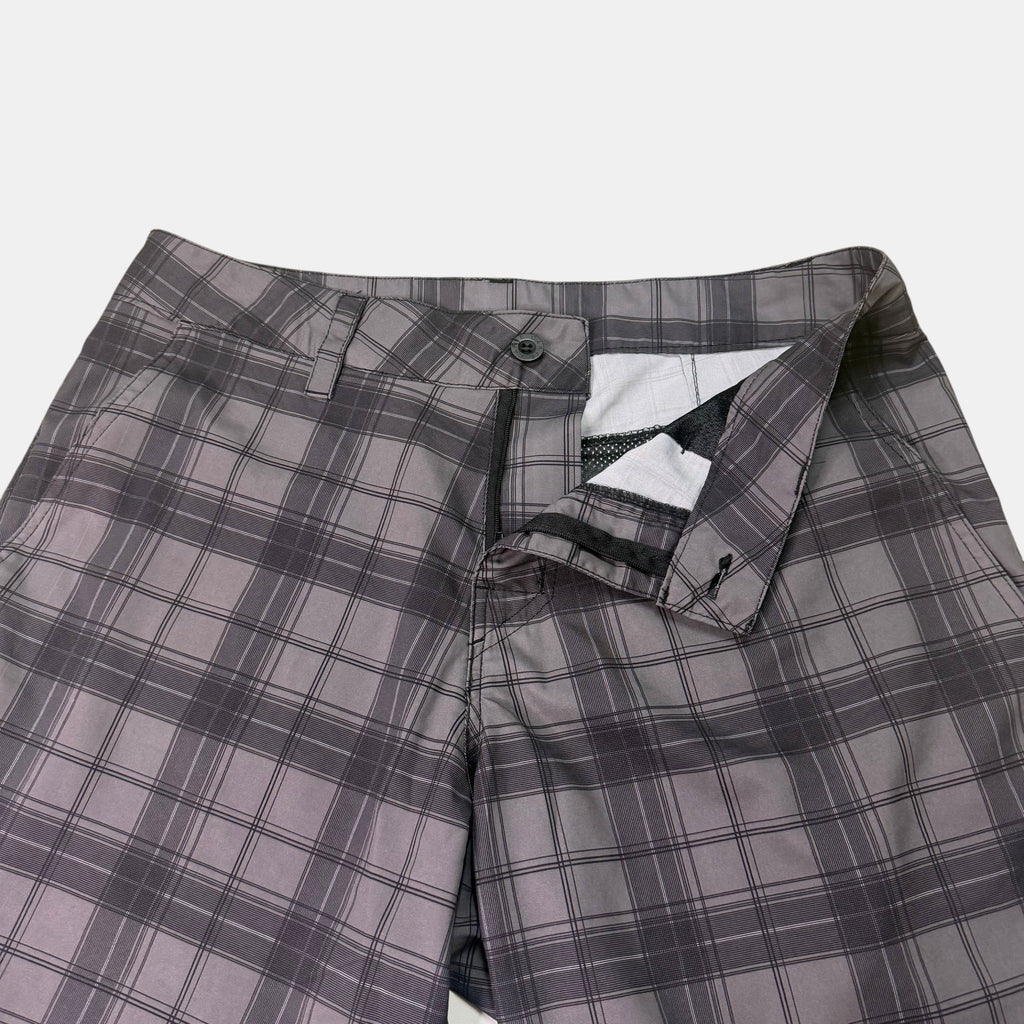Carve Grey Plaid Hybrid Boardshorts Walkshorts