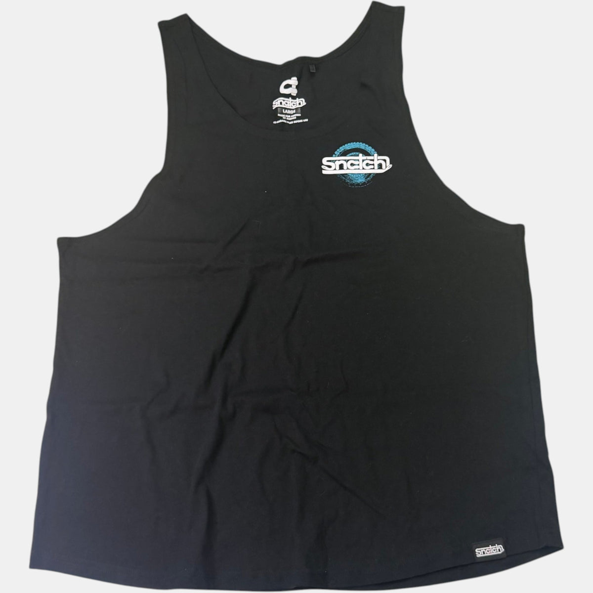 Snatch 4WD Graphic Singlet Black Lock Stomp N Steer Tank