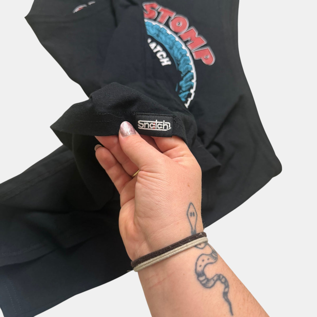 Snatch 4WD Graphic Singlet Black Lock Stomp N Steer Tank