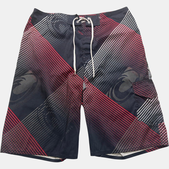 Hot Chilli Boardshorts Graphic Swim Trunks Boardies Black Red