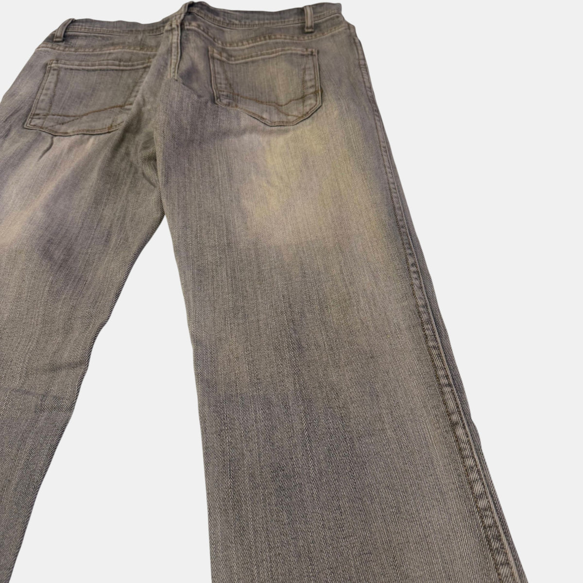 Effekt Skinny Sand Wash Distressed Denim Jeans Grey Mud Wash