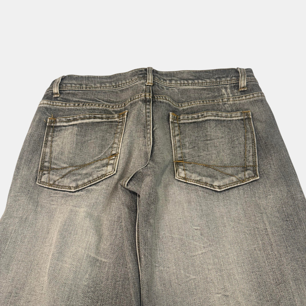 Effekt Wolfie Skinny Acid Wash Denim Jeans Grey Fade