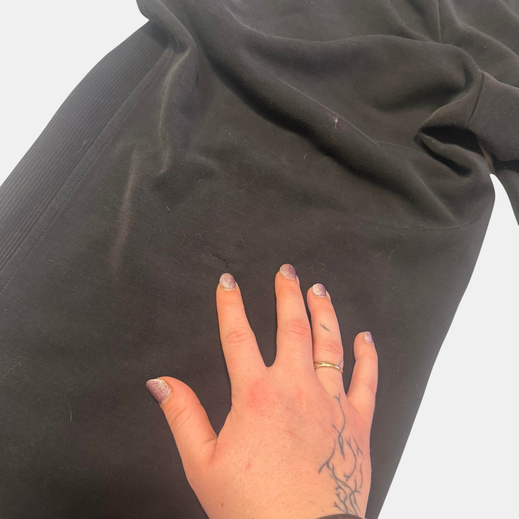 Anko Active Black Wide Leg Trackpants Ribbed Side Panel Lounge Pants
