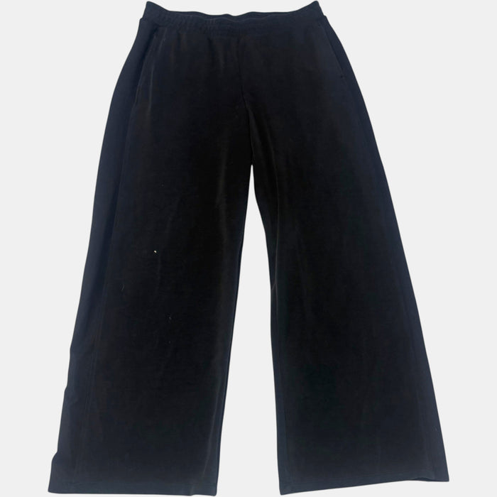 Anko Active Black Wide Leg Trackpants Ribbed Side Panel Lounge Pants