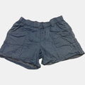Brilliant Basics Chambray Denim Look Shorts Elastic Waist Pockets